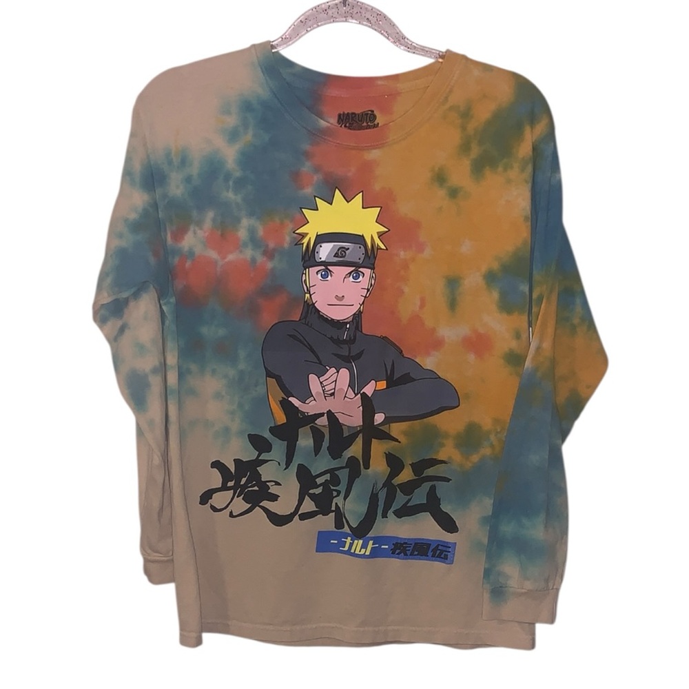 Naruto Shippuden Tie-Dye Long Sleeve Shirt